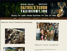 Tablet Screenshot of naturestouchtaxidermy.net